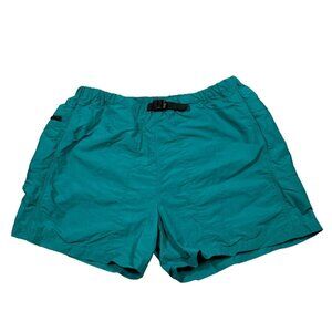 The North Face Lined Shorts Men's XL Teal Hiking Outdoors‎ Stretch - 5'' inseam
